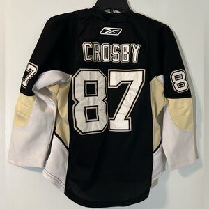 Reebok Black and Cream NHL Jersey Child’s Size XL